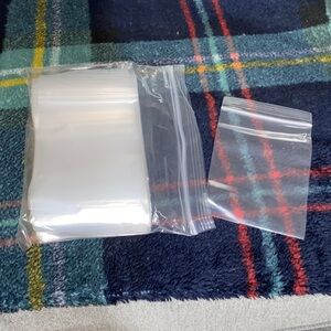 100 3x4 Inch Resealable Poly Bags -